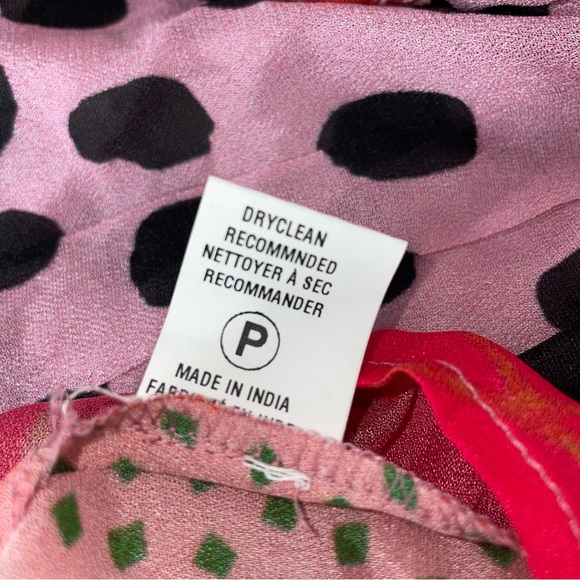 Bl^nk London x Anthropologie MIRANDA PEASANT Pink Black Eclectic Size Petite S - Picture 7 of 12